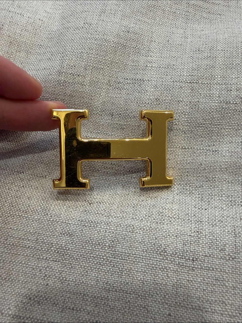 Hermes Gold Tone Belt Hardware Accent